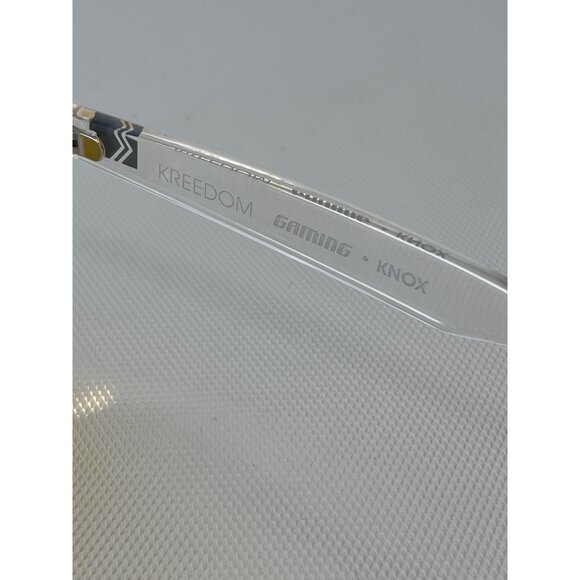 Kreedom Knox Gaming Glasses Polycarbonate Clear Frame Yellow Lens Pickleball NEW - Picture 5 of 6